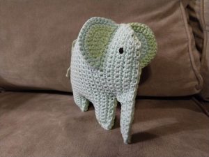 Crochet pattern Elephant / Amigurumi pattern / crochet eyes / big