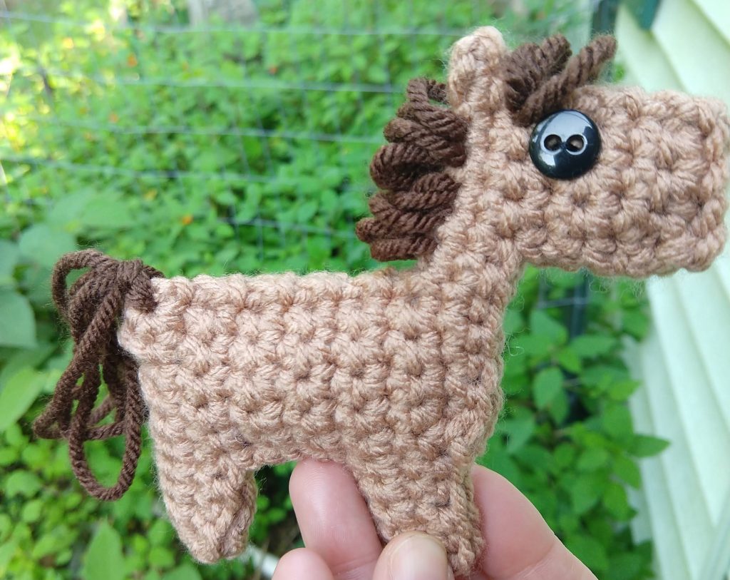 Crochet pony cheap purse pattern